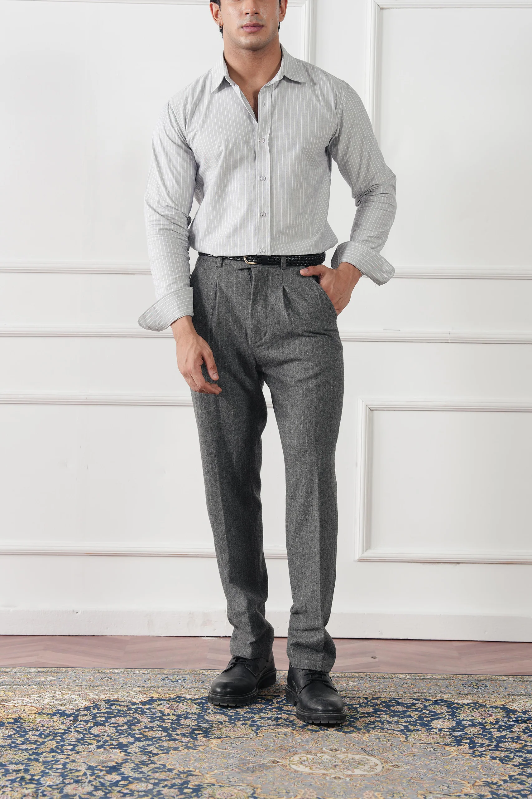 Striped Regular Fit Shirt (MCS-06) - Image 2