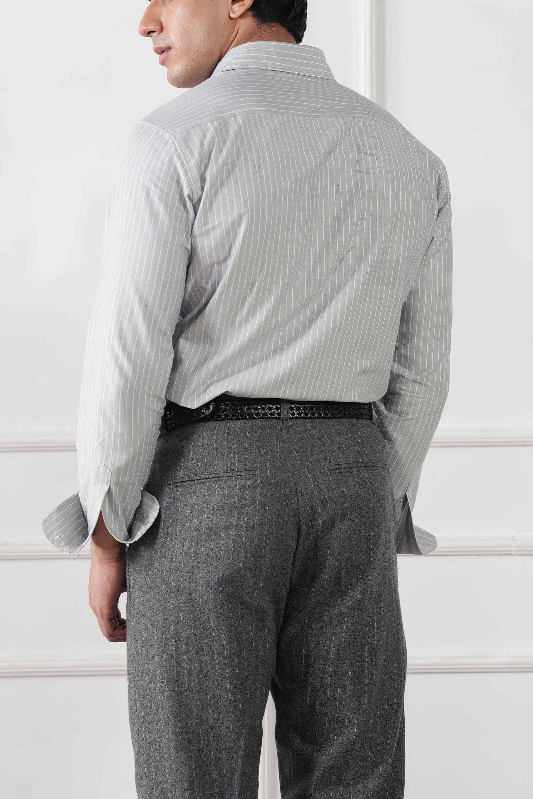 Striped Regular Fit Shirt (MCS-06) - Image 8