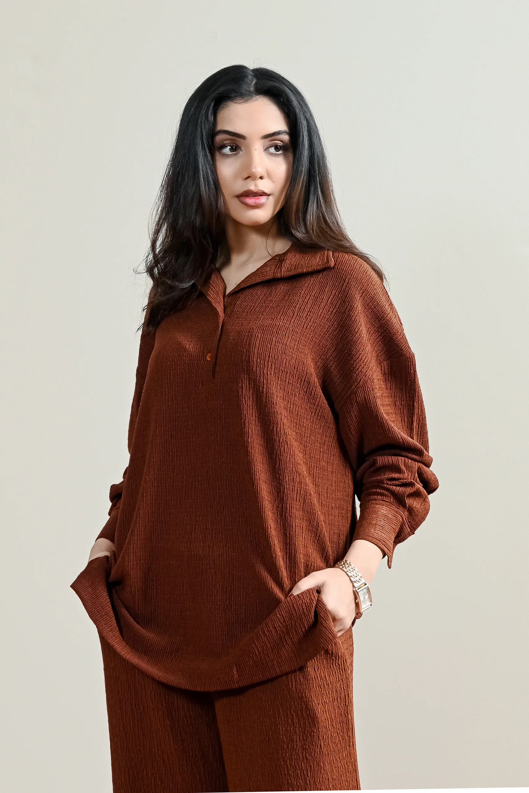 Textured Pullover Shirt (WCS-07) - Image 4