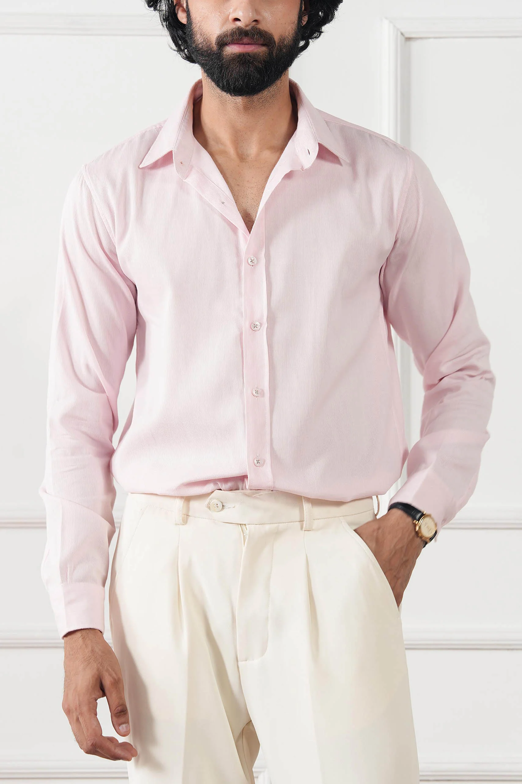 Textured Regular Fit Shirt (MCS-02)