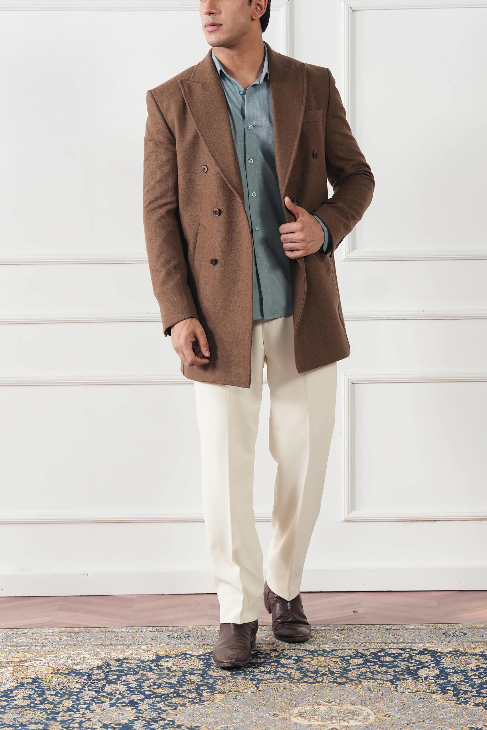 Textured Regular Fit Shirt - (MCS-09) - Image 4