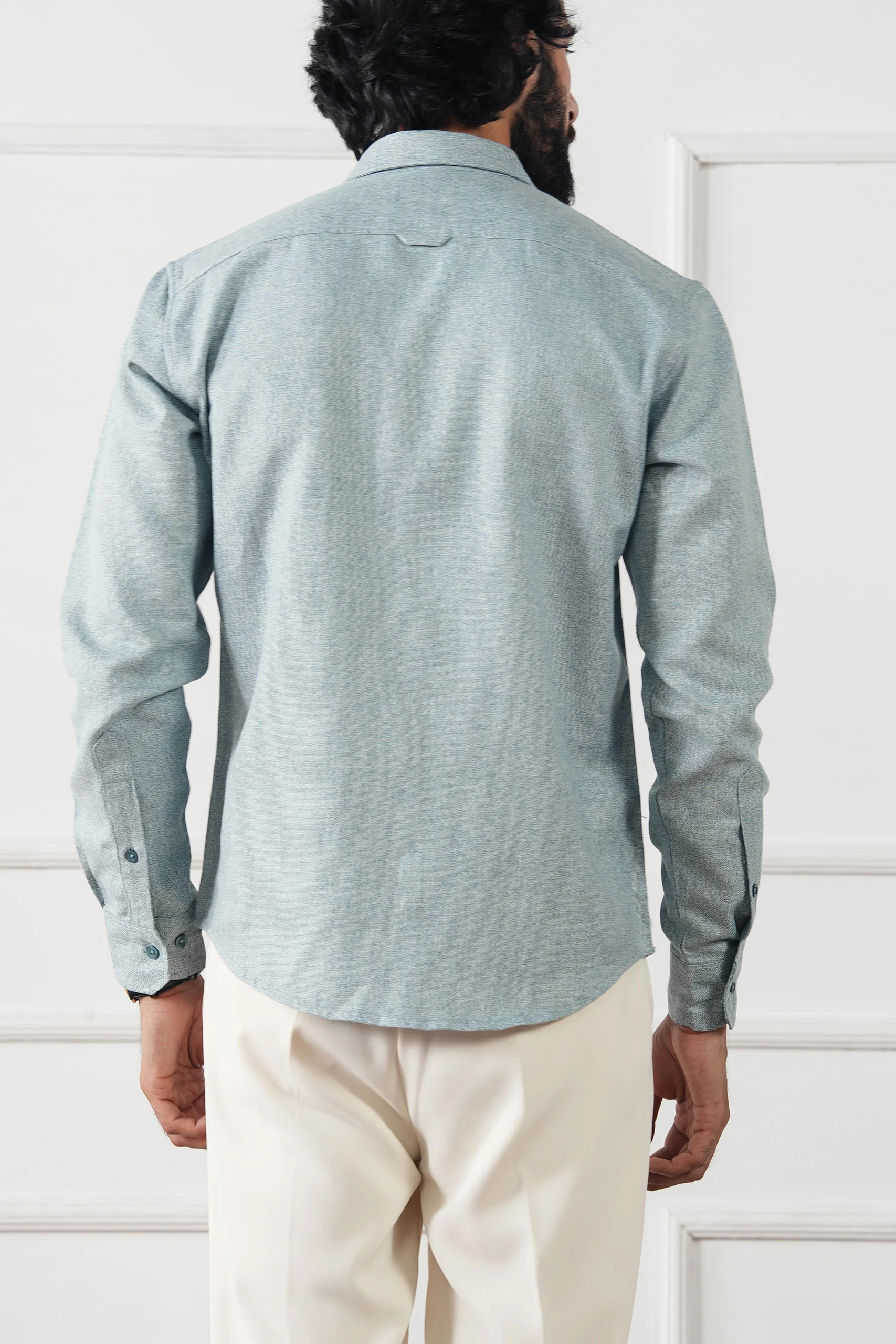 Textured Regular Fit Shirt - (MCS-12) - Image 4