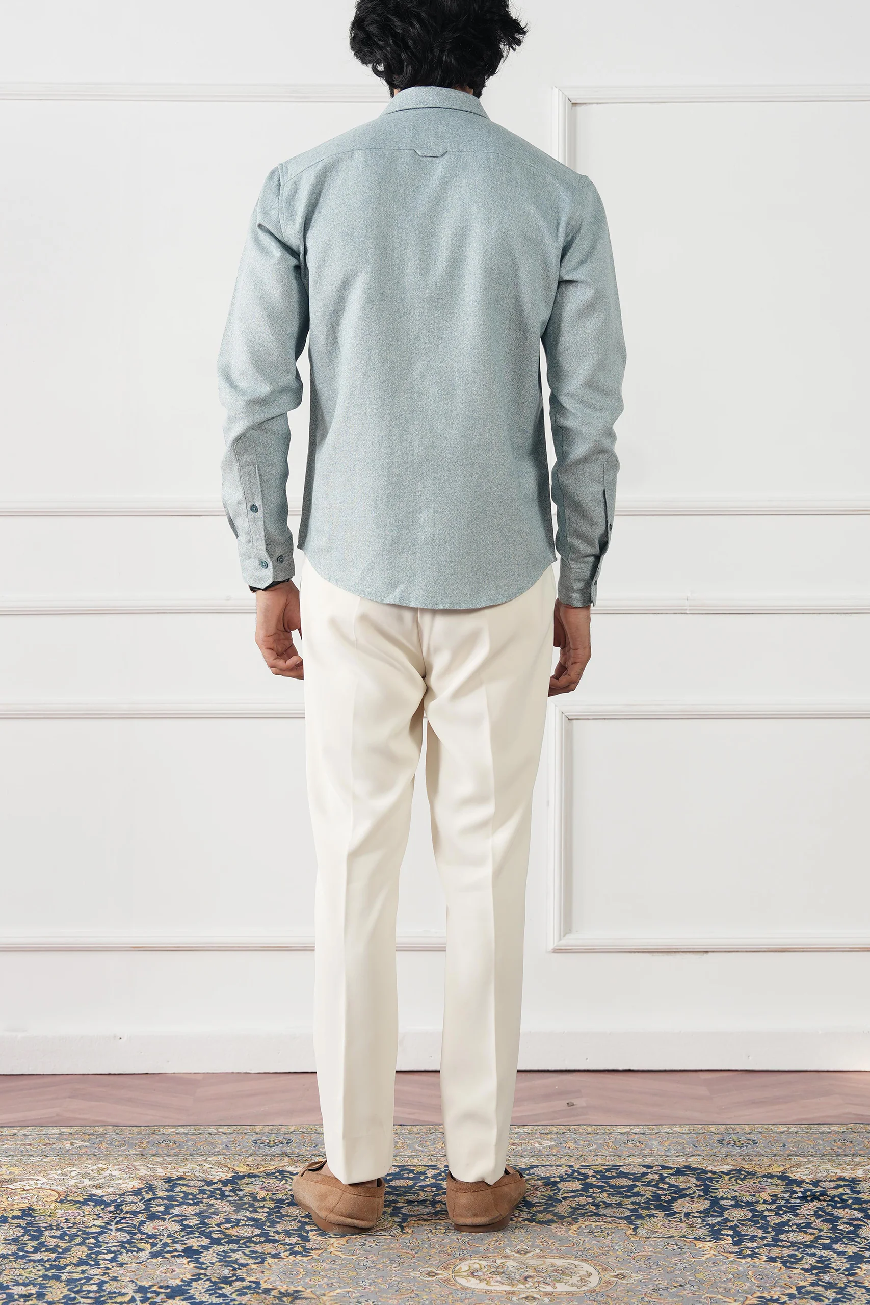 Textured Regular Fit Shirt - (MCS-12) - Image 7