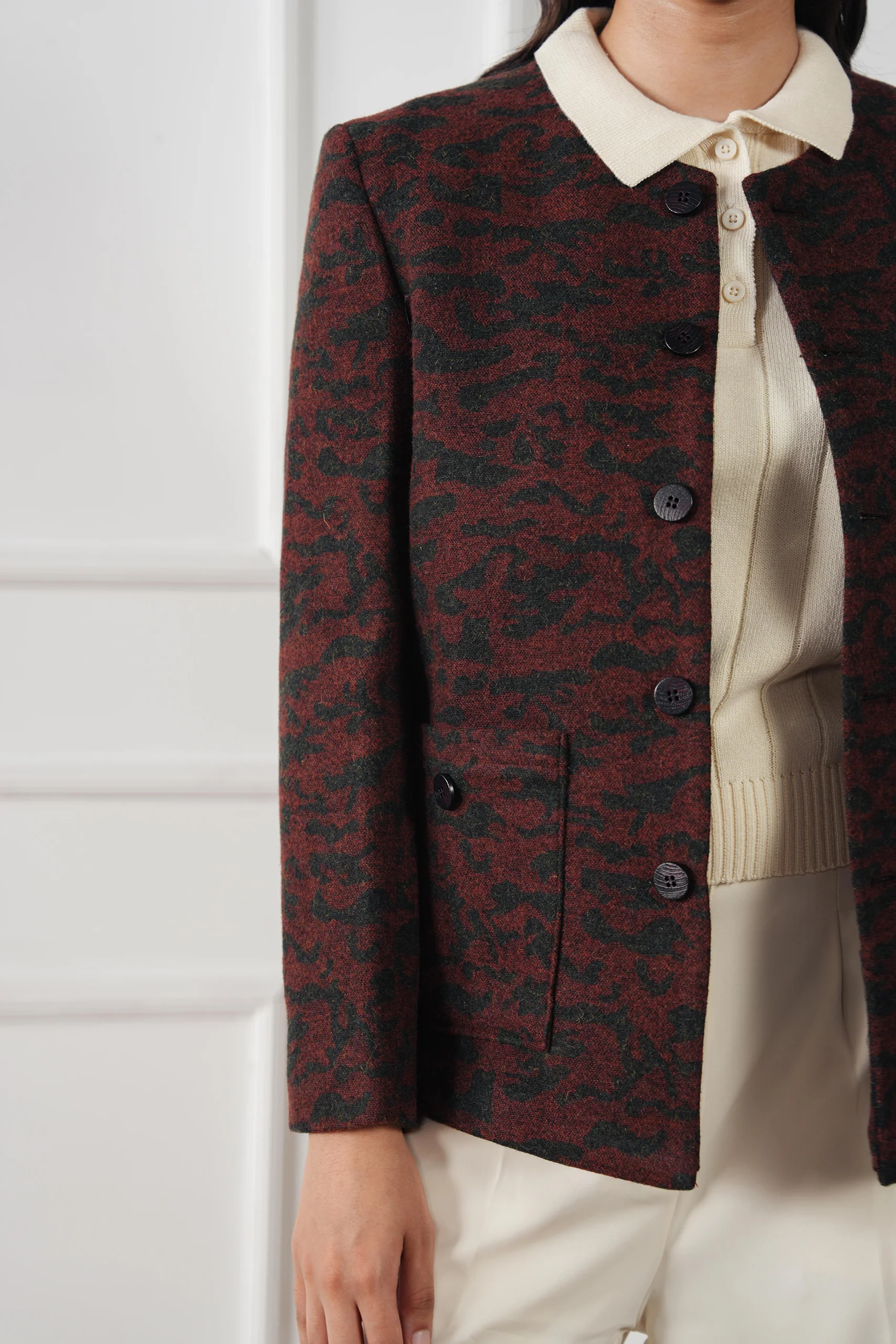 The Bordeaux Wool Jacket - Image 3