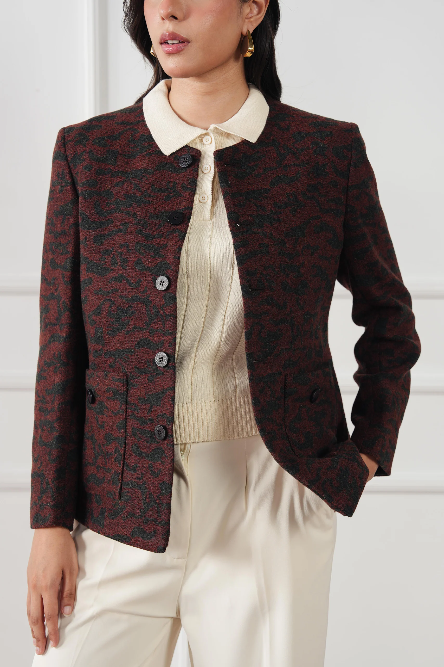 The Bordeaux Wool Jacket - Image 6