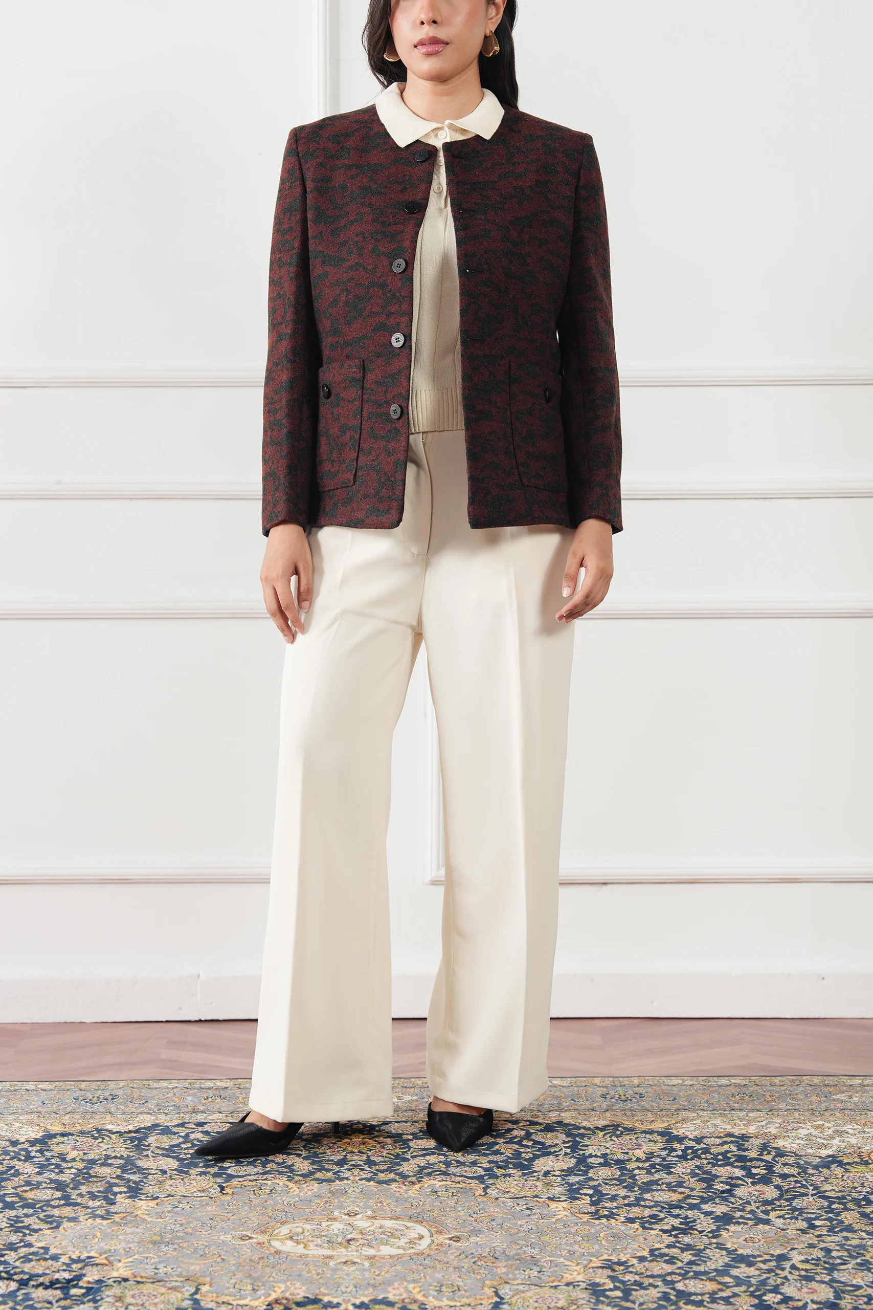 The Bordeaux Wool Jacket - Image 7