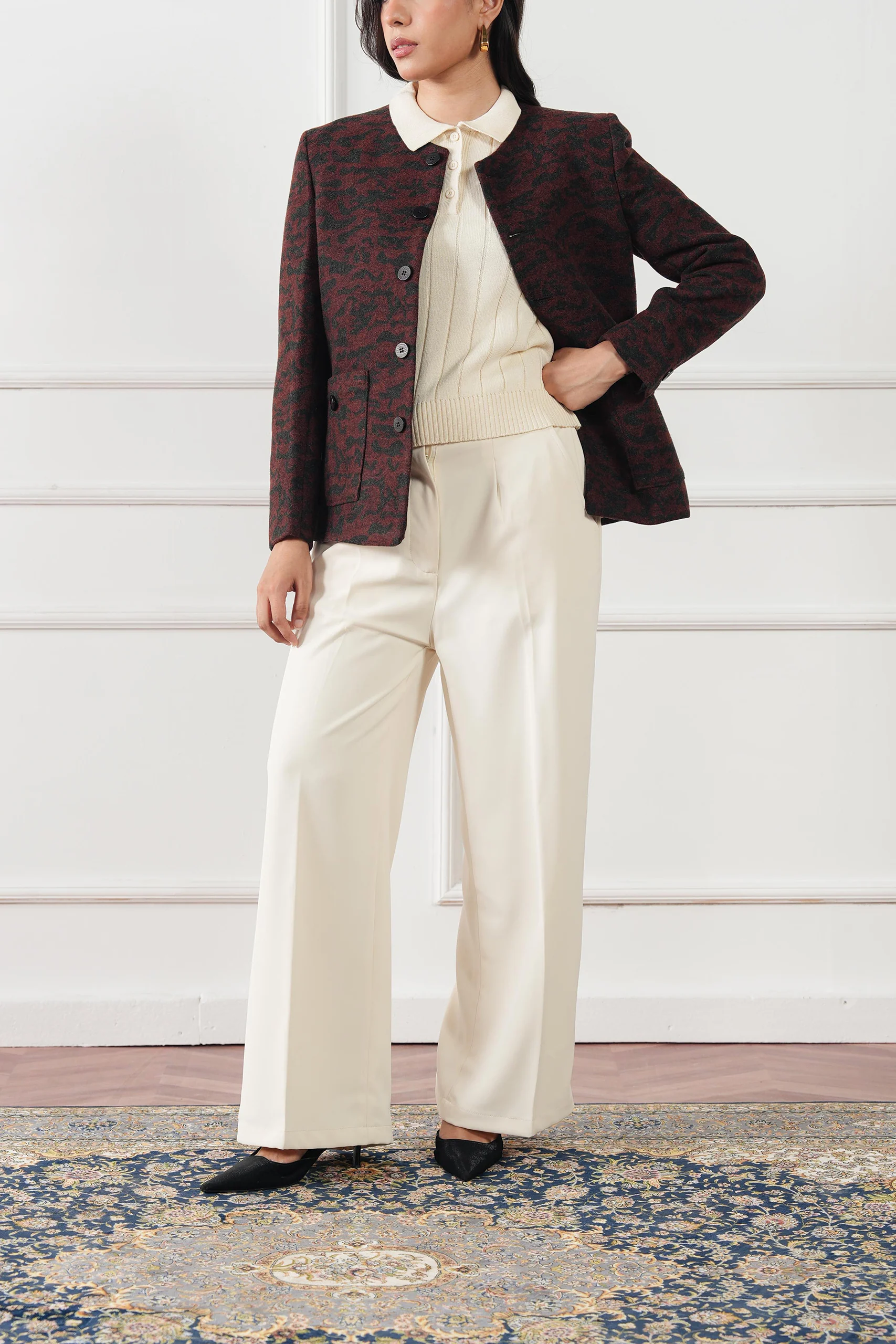 The Bordeaux Wool Jacket - Image 8