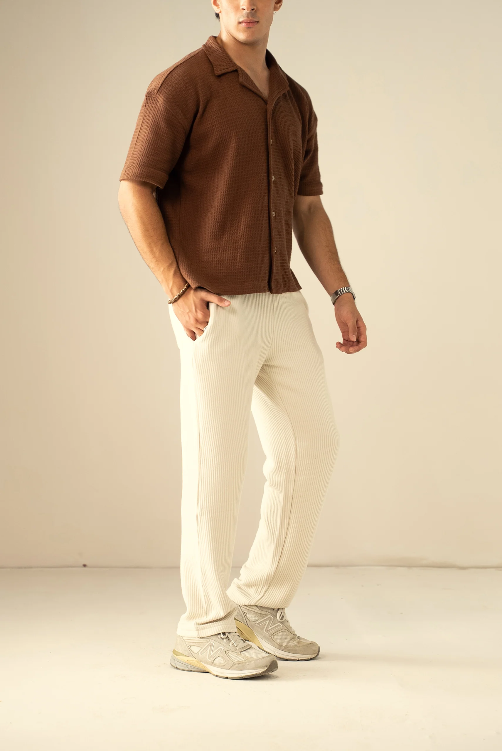 Waffle Knit Cuban Shirt (MBD-01) - Image 10