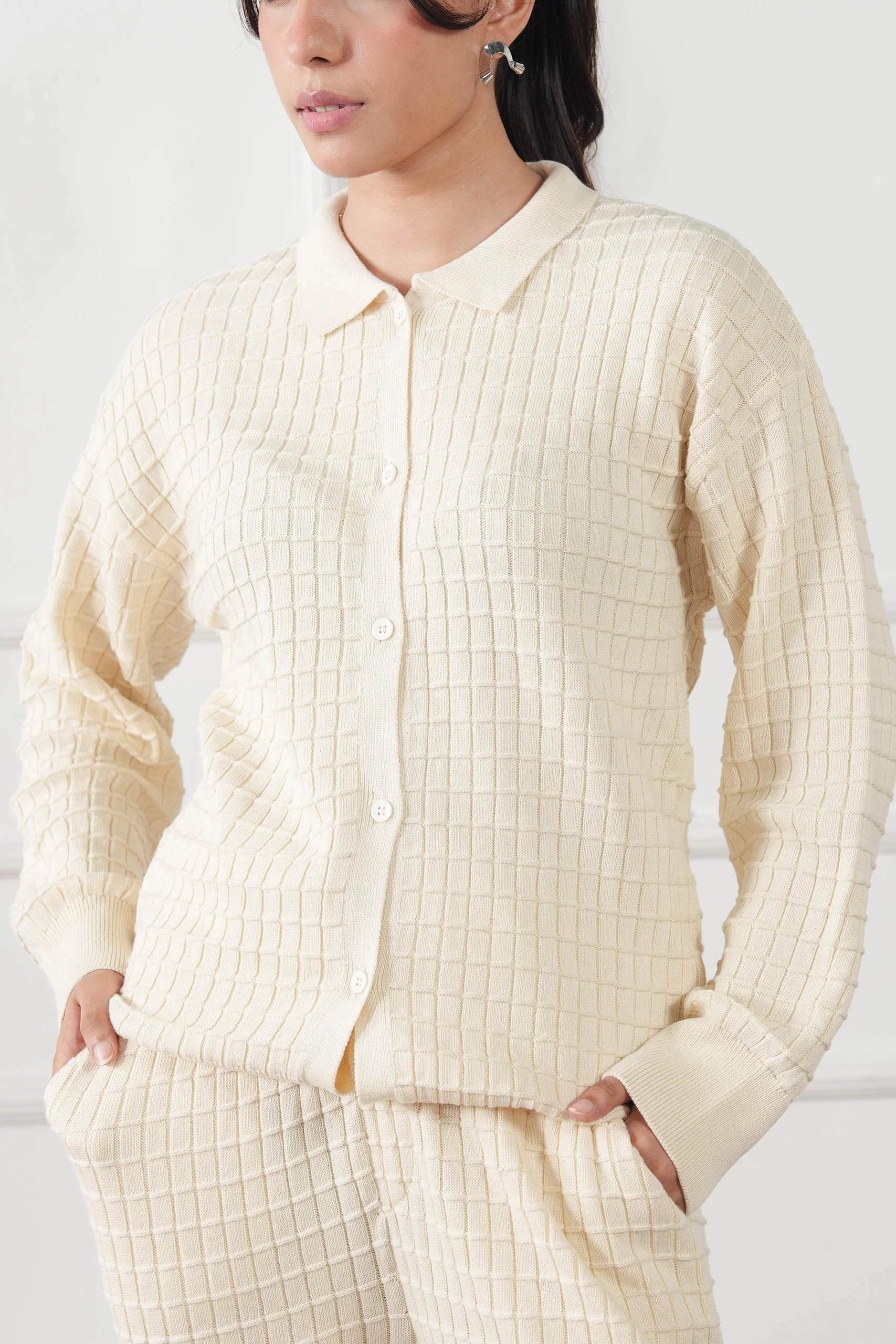 Waffle Knit Sweater (WKS-03) - Image 3