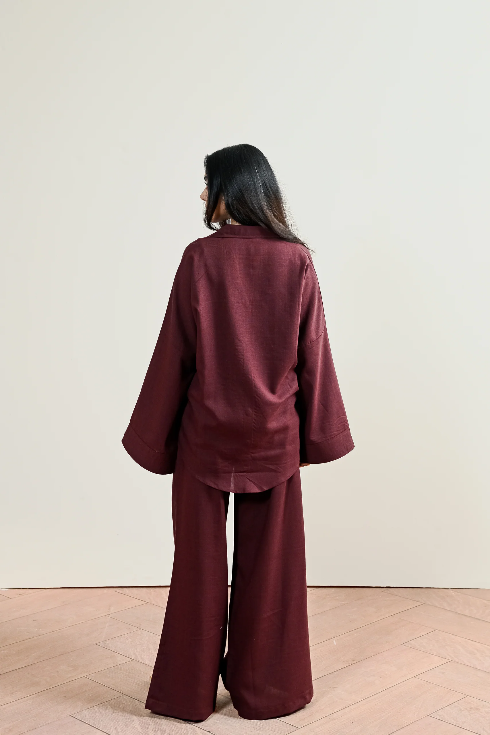 Wide Leg Linen Trouser (WRT-01) - Image 4